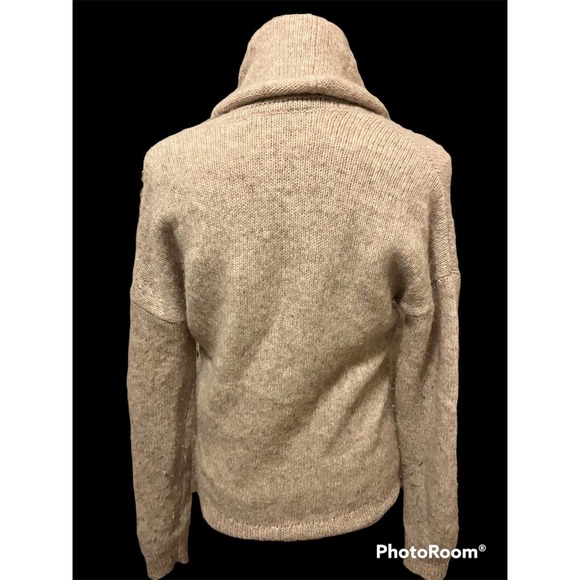 Elizabeth and James •XS• Alpaca Blend Oversized Chunky Knit Cowl Neck Sweater - Picture 2 of 6